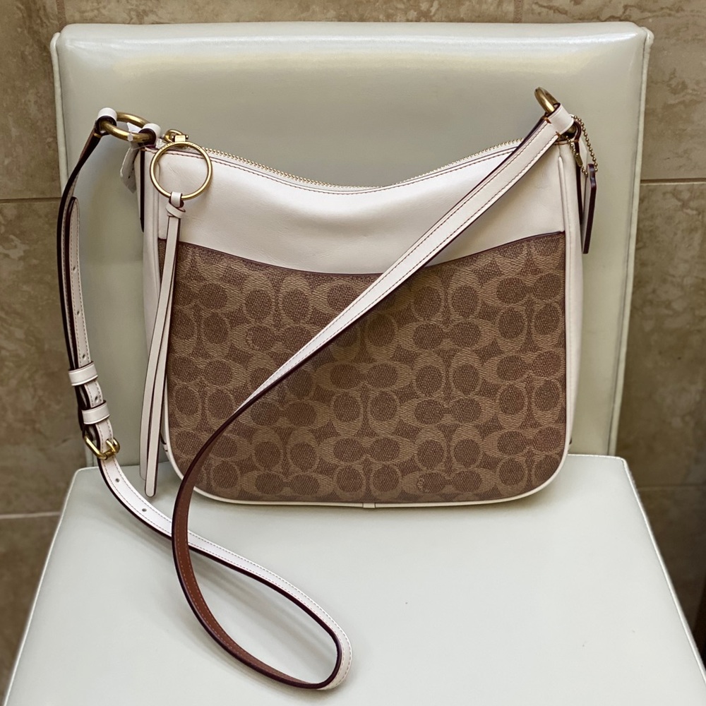 NEW! COACH Chaise Pebble Leather Crossbody Bag